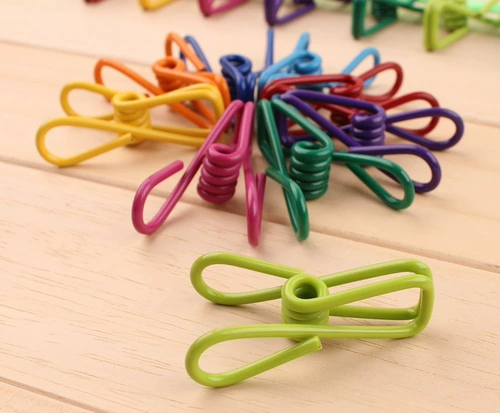 100 цветных много -сапогодовых зажимов, зажим для покрытия, зажим, покрытие, пальто, мощный прохладный зажим для ветропроницаемости одежды.