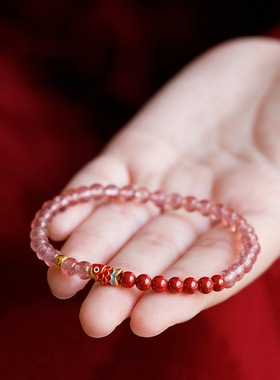 锦鲤上岸手链女朱砂转运手串手饰