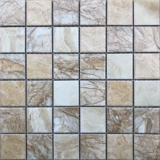 Антикварная желтая ретро мраморная мозаика