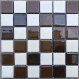 Антикварная желтая ретро мраморная мозаика