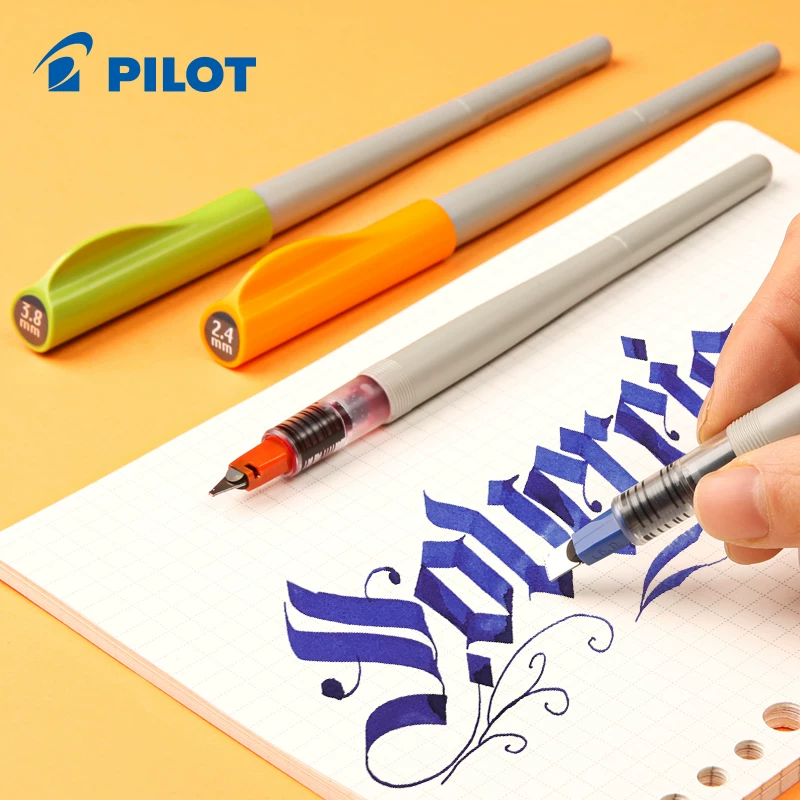 Японская ручка Pilot Pobo вид FP3 плоская стальная ручка для рисования Pain Painting Practical Flower Body Gothic Student Special Pensing Pen Tip English Fancy Calligraphy Art Art Pen Color Ink Pork