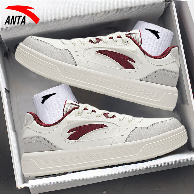 安踏板鞋轻风男鞋软底2025新款秋冬男士小白鞋旗舰店休闲运动鞋子,淘宝优惠券,粉丝福利购,淘宝优惠卷