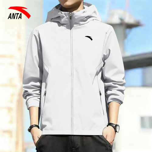 安踏外套男装冲锋衣防泼水2026新款春秋男士防风夹克旗舰店运动服 - 图1
