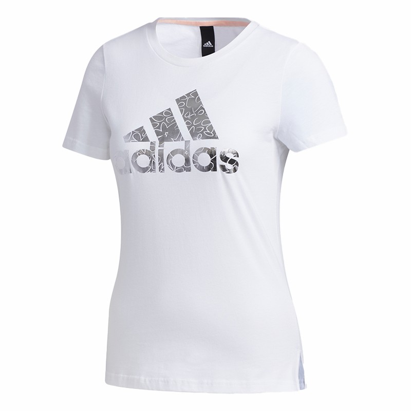 Adidas/阿迪达斯正品春季女子新款运动型格短袖休闲T恤FM9291 - 图3