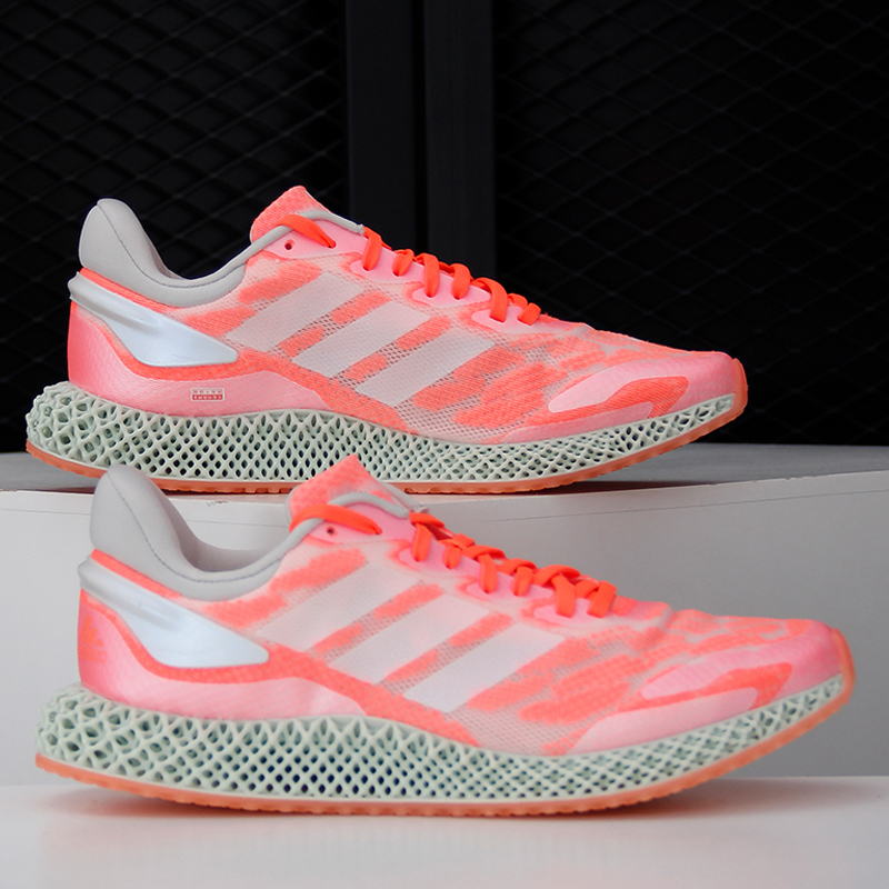 Adidas/阿迪达斯正品 夏季新款男女4D 1.0 运动跑步鞋 FW6838 - 图2