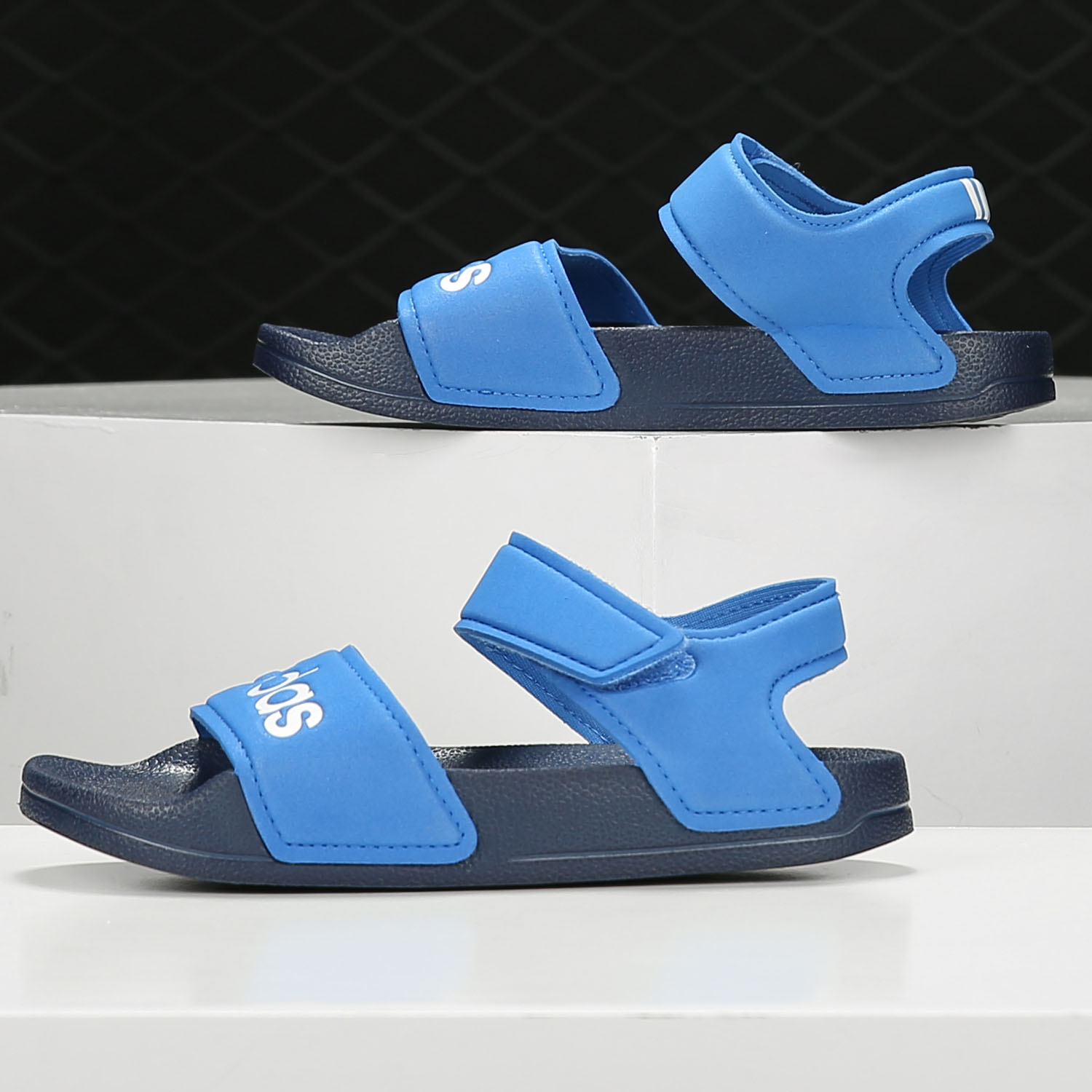 Adidas/阿迪达斯正品 ADILETTE  SANDAL K 小童游泳凉鞋 G26878 - 图0