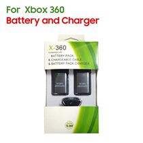 2Pcs 2Pcs 4800mAh Battery 1 Charging Cable for Xbox 360 Rechargea