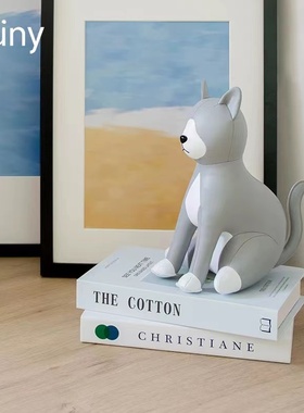 台湾Zuny动物摆件凝望猫