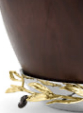 【官方授权】美国Michael Aram木碗Olive Branch橄榄枝家居用品碗