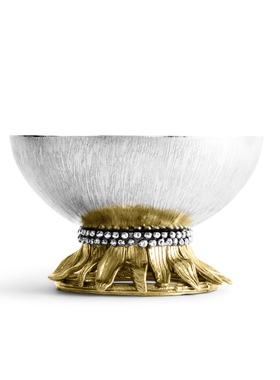 【官方授权】美国Michael Aram Sunflower向日葵碗银色设计感摆件