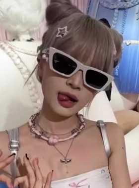 黑色显瘦太阳镜防紫外线高级感