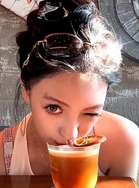 韩版金属无框椭圆y2k辣妹千禧风墨镜女半框高级感防紫外线太阳镜