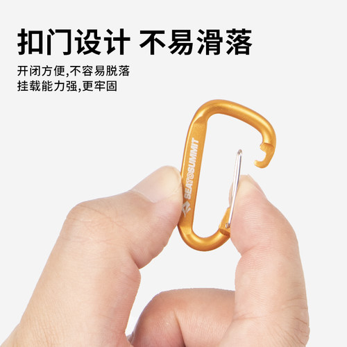seatosummit登山挂扣 户外多功能D型锁扣背包快挂水瓶挂扣钥匙扣 - 图3