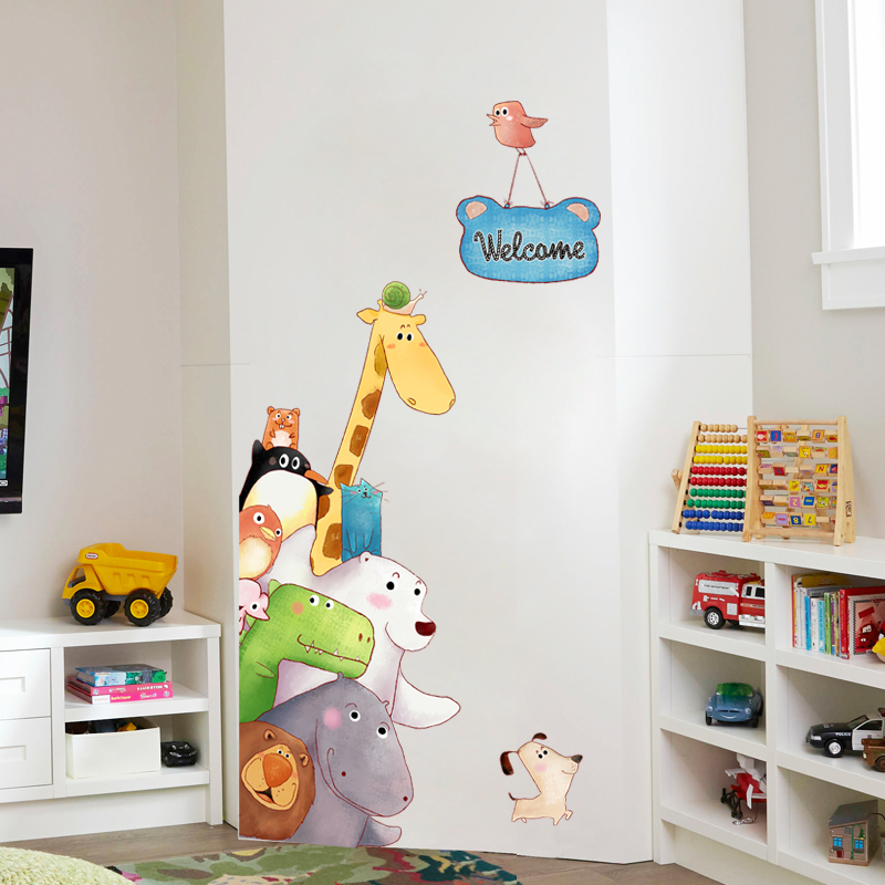 儿童房装饰贴纸教室布置墙贴幼儿园门贴画装饰墙纸自粘卧室温馨 - 图2