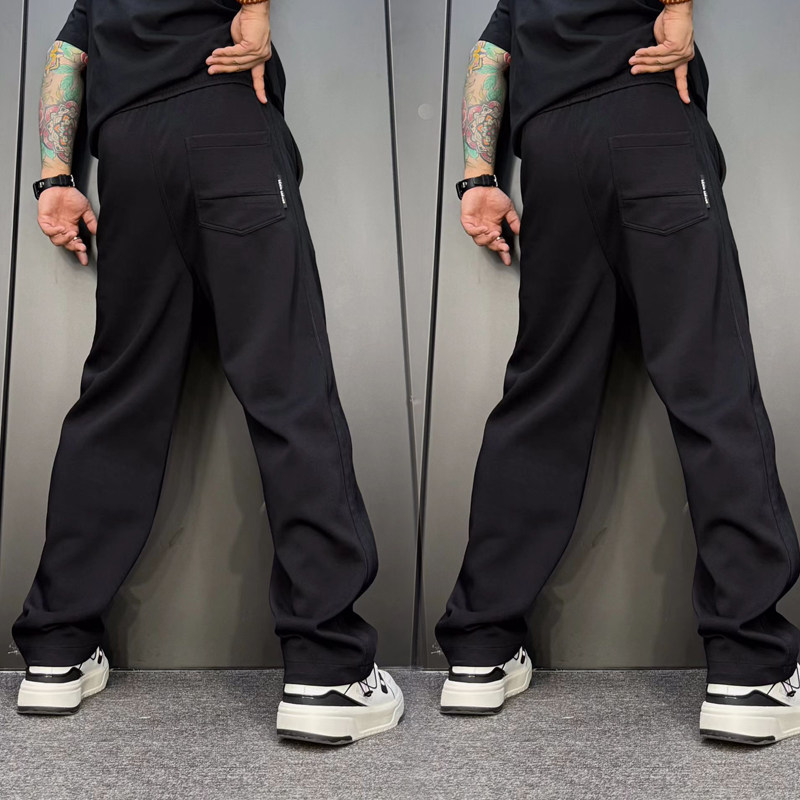 春秋新款牛仔裤男弹力松紧腰百搭直筒宽松运动裤休闲裤时尚工装裤,淘宝优惠券,粉丝福利购,淘宝优惠卷