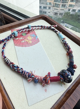 原创设计藏式纯手工编织手绳手工制品有烧结痕迹介意者慎拍