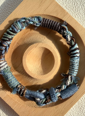 藏式纯手工编织手绳手工制品有烧结痕迹介意者慎拍节日礼物新年礼