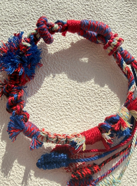 藏式手工编织手绳多彩棉线混编搭配精美时尚简约节日礼物会员礼