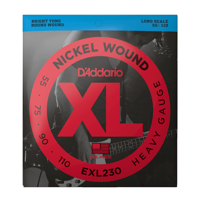 D'Addario 达达里奥 XL镀镍圆卷弦缠绕系列 贝斯弦EXL170/EXL160 - 图0