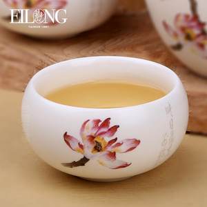 台湾宜龙琉晶茶道功夫茶具茶杯陶瓷杯水杯杯子单杯品茗杯