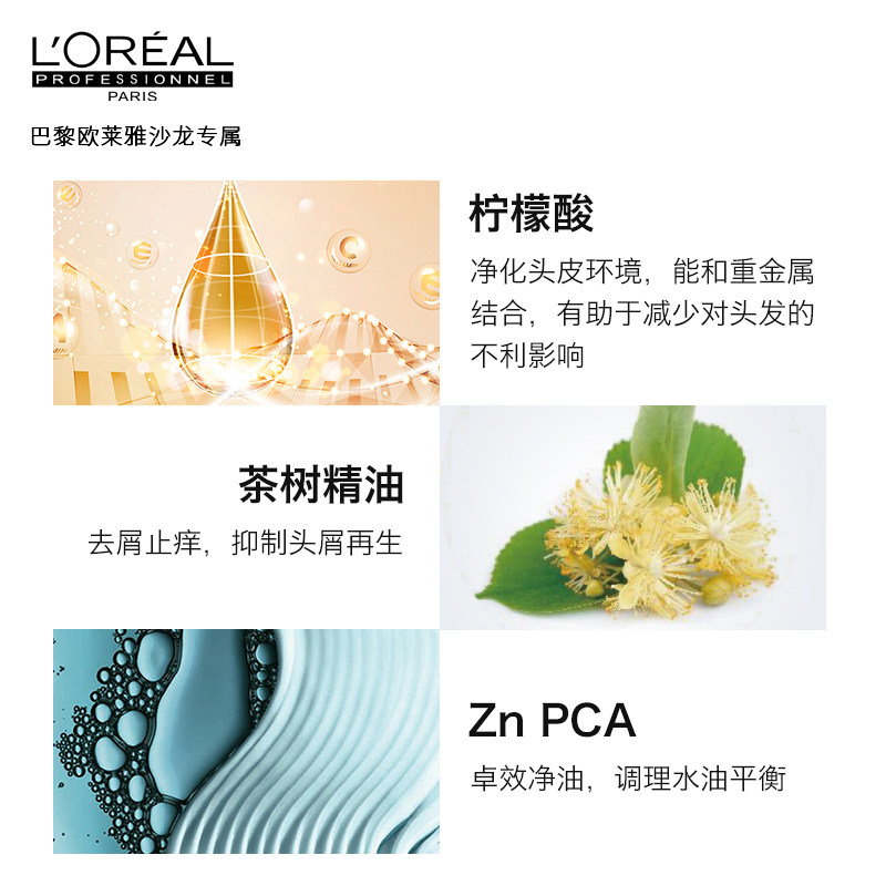 正品欧莱雅丝泉净化2瓶装男洗发水 仁和泰润居家日用洗发水