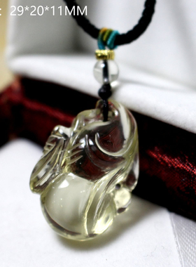 天然黄水晶葫芦吊坠男士招财福禄挂件女饰品情侣礼物开运吉祥物
