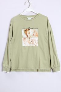 2021春装新款专柜正品朵以休闲印花圆领卫衣女36DC326095