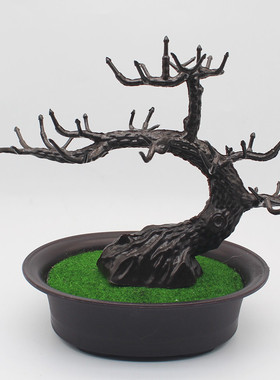 仿真植物枝干 DIY手工绿植迎客松盆景装饰材料配件（不包含底座）