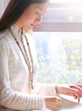 佛珠项链星月菩提子莲花吊坠