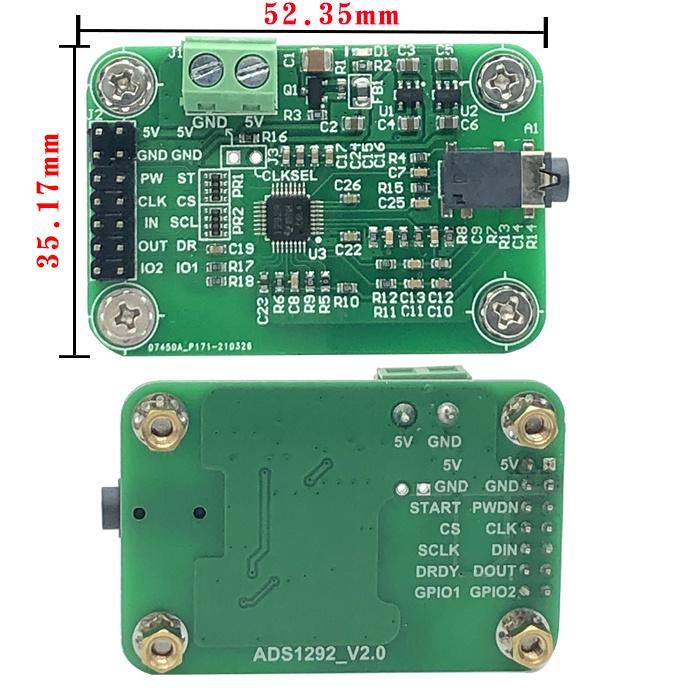 ADS1292模块 ADS1292R ECG前端 心电 呼吸阻抗 2020电子设计竞赛 - 图2