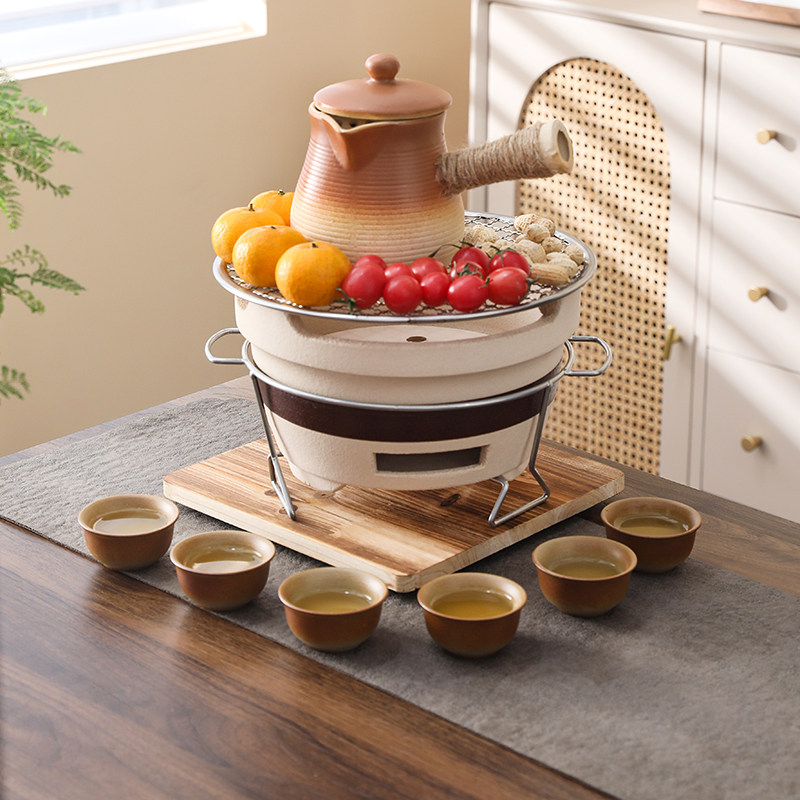 围炉煮茶罐罐茶壶陶土器具室内家用全套烧烤炉户外打边炉老式炭炉,淘宝优惠券,粉丝福利购,淘宝优惠卷
