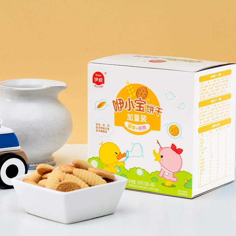 伊威旗舰店伊威宝宝饼干婴儿辅食零食儿童6-12-18个月1-2一岁以上半入口即化1