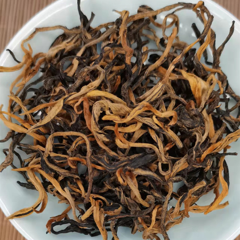 云南凤庆古树滇红2023新茶一级滇红茶蜜香金芽散装茶叶500g两袋装 - 图0