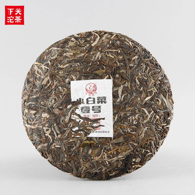 下关沱茶小白菜壹号普洱生茶饼2017年375g茶叶易武布朗古树茶压制-图0