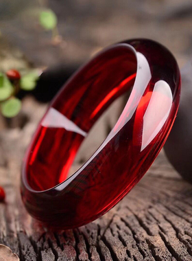 玉润雅阁民族风手镯女琥珀