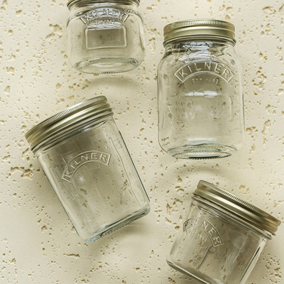 梅森瓶英国kilner玻璃储物瓶燕麦片收纳水果沙拉糖果早餐杯密封罐