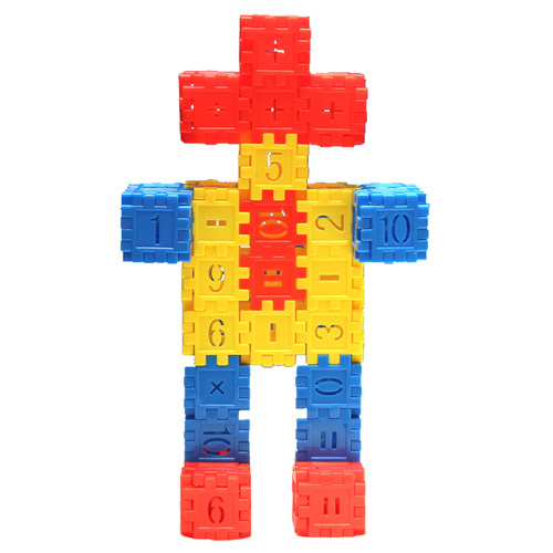 儿童塑料方块数字拼插积木男女孩益智力拼装玩具3d立体拼图房子 - 图1