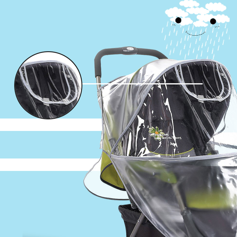 好孩子婴儿车雨罩防风罩通用四季儿童小推车防雨挡风罩雨衣防尘罩