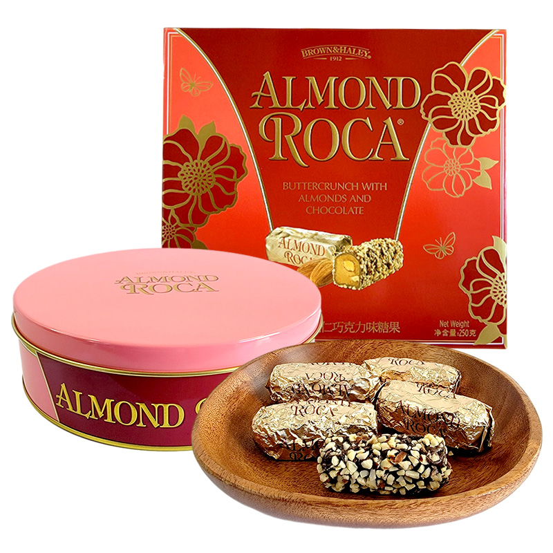 美国进口Almond Roca乐家扁桃仁巧克力糖125g250g822g糖果礼盒装 - 图1