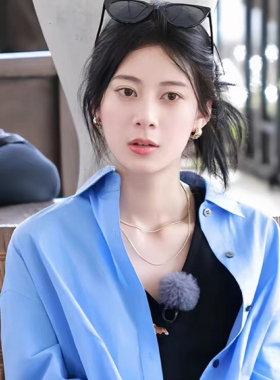 秦岚赵昭仪王星越同款 双层蛇骨链项链小众设计简约百搭叠链精致