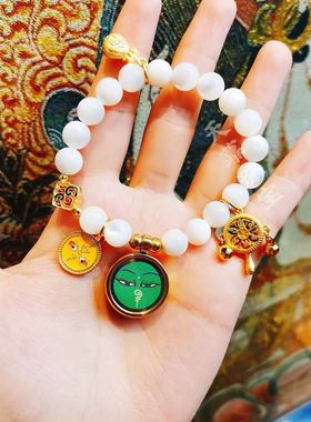 热贡矿物手绘扎基拉姆唐卡手链