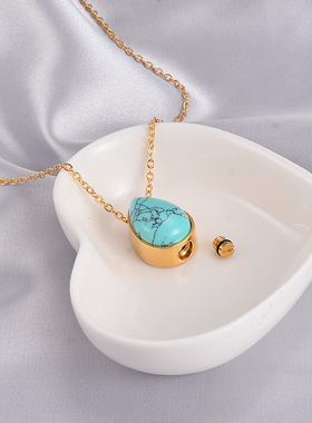 可打开容器项链纪念亲人骨灰香水