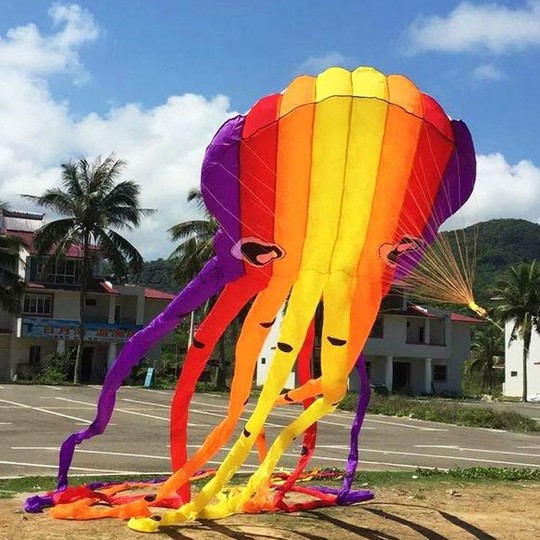 天际漫步者风筝正品新款八爪鱼章鱼软体风筝大型成人高档易飞无骨