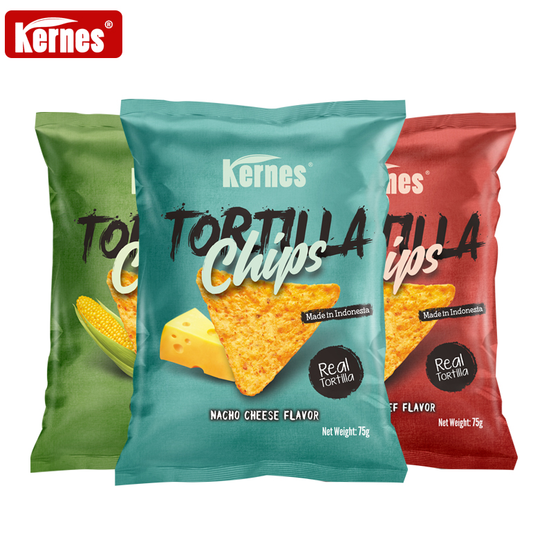 印尼进口克恩兹玉米片原味芝士味网红休闲零食膨化食品即食早餐