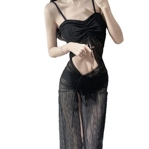 【白月光系列】仙气游泳衣女比基尼bikini分体三件套度假泳装新款 - 图3