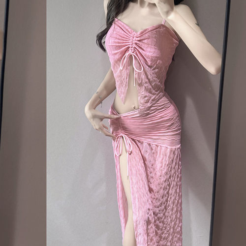 【白月光系列】仙气游泳衣女比基尼bikini分体三件套度假泳装新款 - 图2