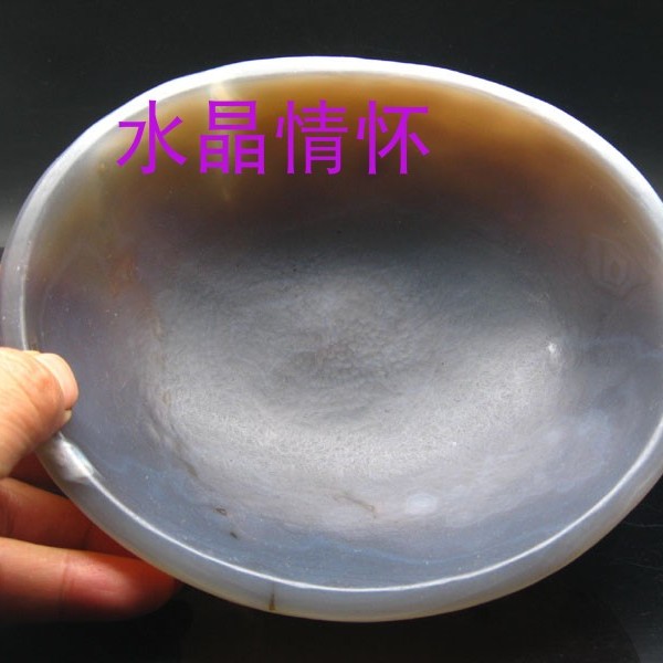 原石312玛瑙碗杯摆件17.3厘米烟灰缸香炉糖果盘笔洗墨碟放戒指 - 图2
