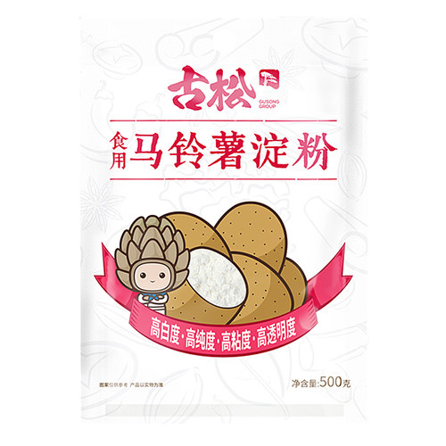 古松 马铃薯淀粉500g 土豆淀粉食用烘焙原料芡粉生粉太白粉 - 图3