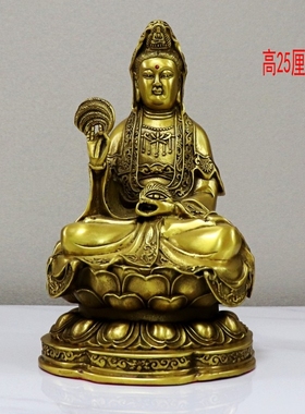 黄铜铸造眼光娘娘眼光奶奶铜佛像