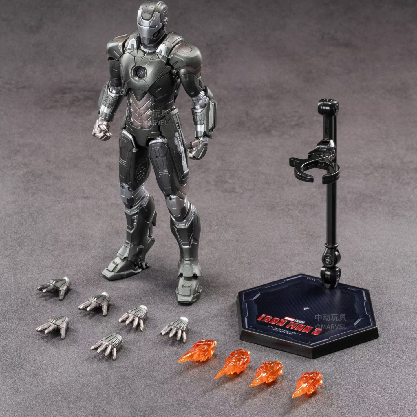 正版中动玩具钢铁侠MK14手办机器人战甲漫威模型可动男生礼物高端 - 图0